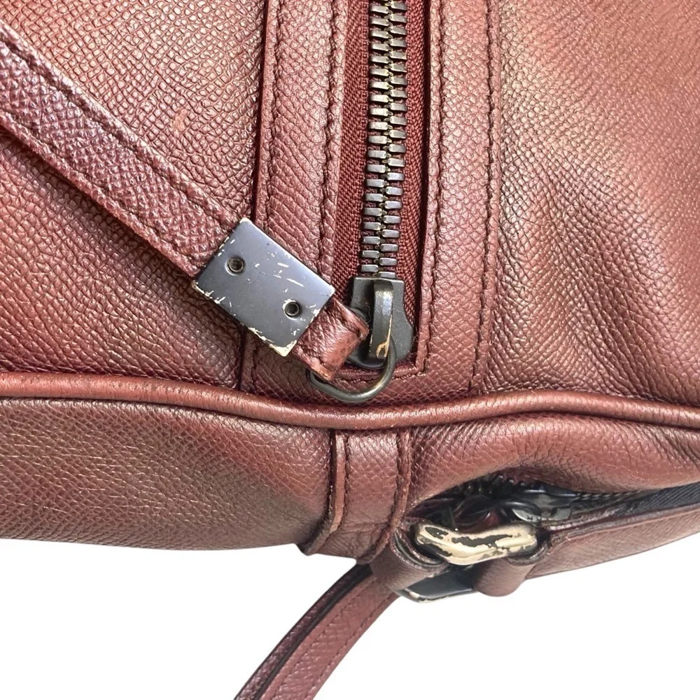 Burberry unisex burgundy maroon messenger bag